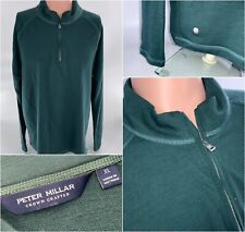 Peter Millar Sweater XL Green Wool Nylon Spandex 1/4 Zip LNWOT YGI E3-151 picture