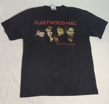 Y2K Fleetwood Mac Concert T Shirt Size Medium Word Tour 2003 Tee Black Alstyle picture