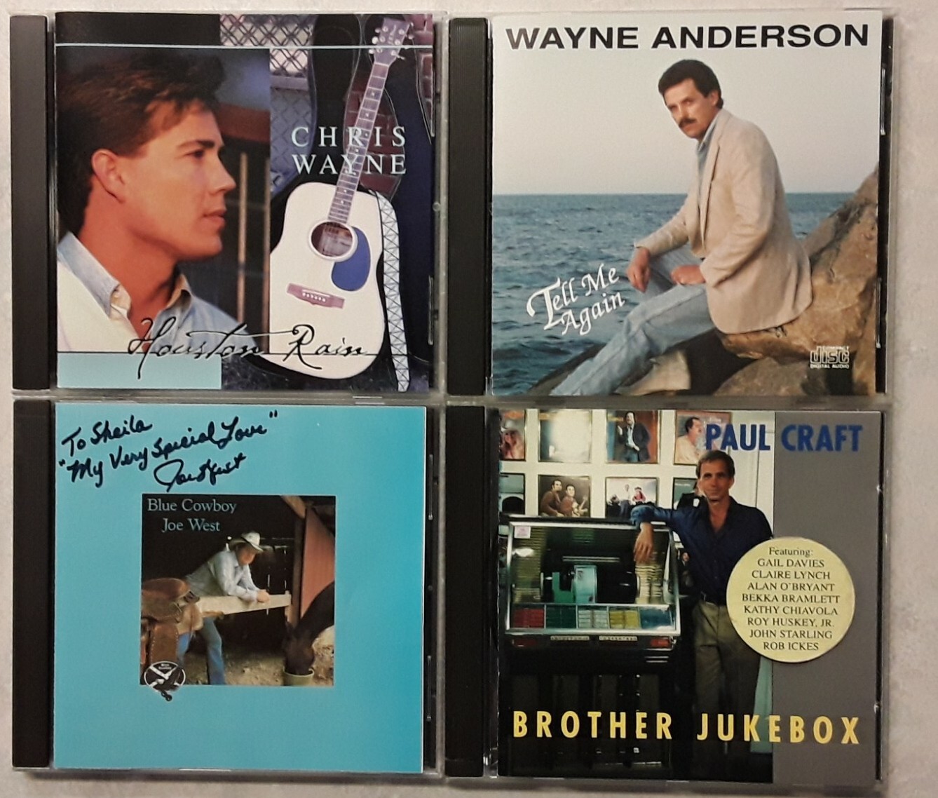 PAUL CRAFT brother jukebox Chris Wayne JOE WEST Blue Cowboy BEKKA