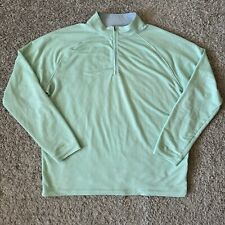Peter Millar Pullover Mens XL Mint Green 1/4 Zip Long Sleeve Mock Neck picture