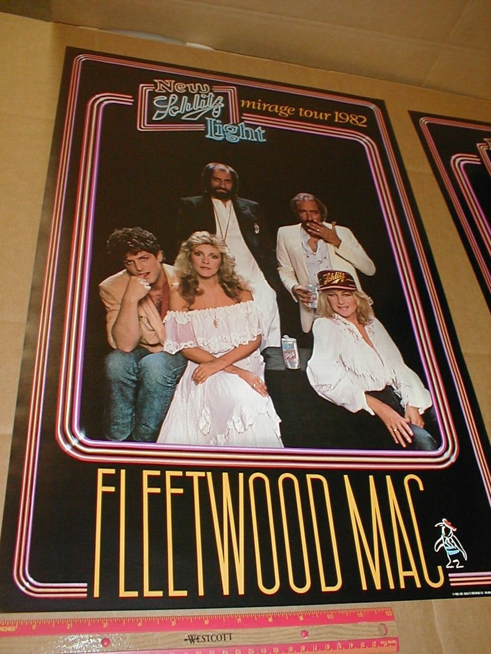 Fleetwood Mac Christine McVie vtg 1982 Mirage tour store display promo poster