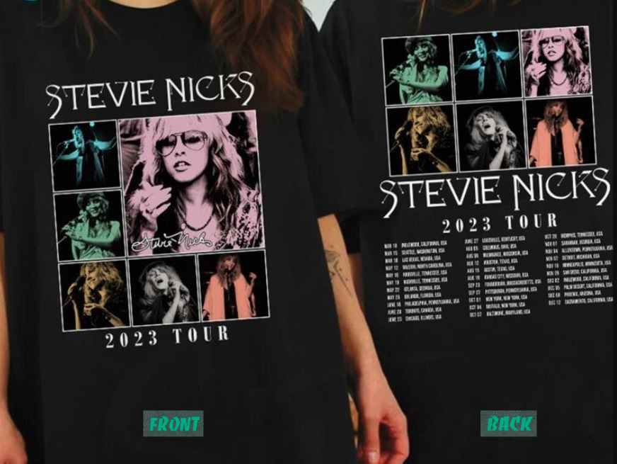 Stevie Nicks 2023 Tour T-Shirt Concert Live S-3xl Fans Band Mac Gift Joel Billy