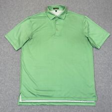 Peter Millar Shirt Mens Large Green Short Sleeve Summer Comfort Polo Casual Golf picture
