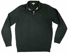 Peter Millar Shirt Mens Large Green 1/4 Zip Pullover Modal Blend Golf Sweater picture