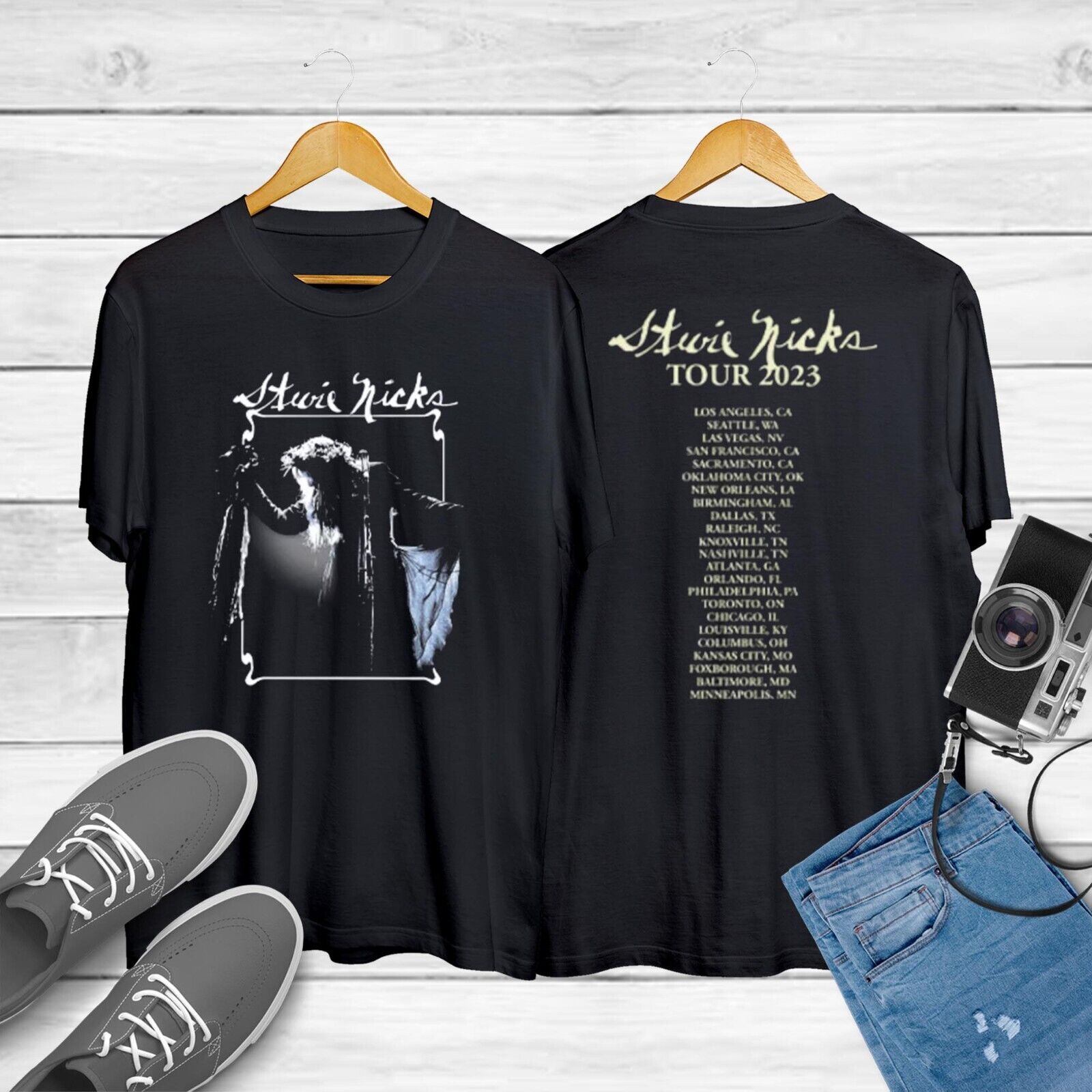 Stevie Nicks Tour 2023 Live in Concert T-Shirt, Stevie Nicks Shirt Unisex Cotton