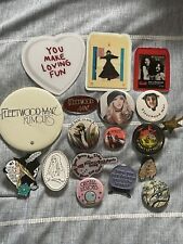 Vintage Fleetwood Mac Stevie Nicks Pin Button Bundle Lot Rumours Tusk Dreams  picture