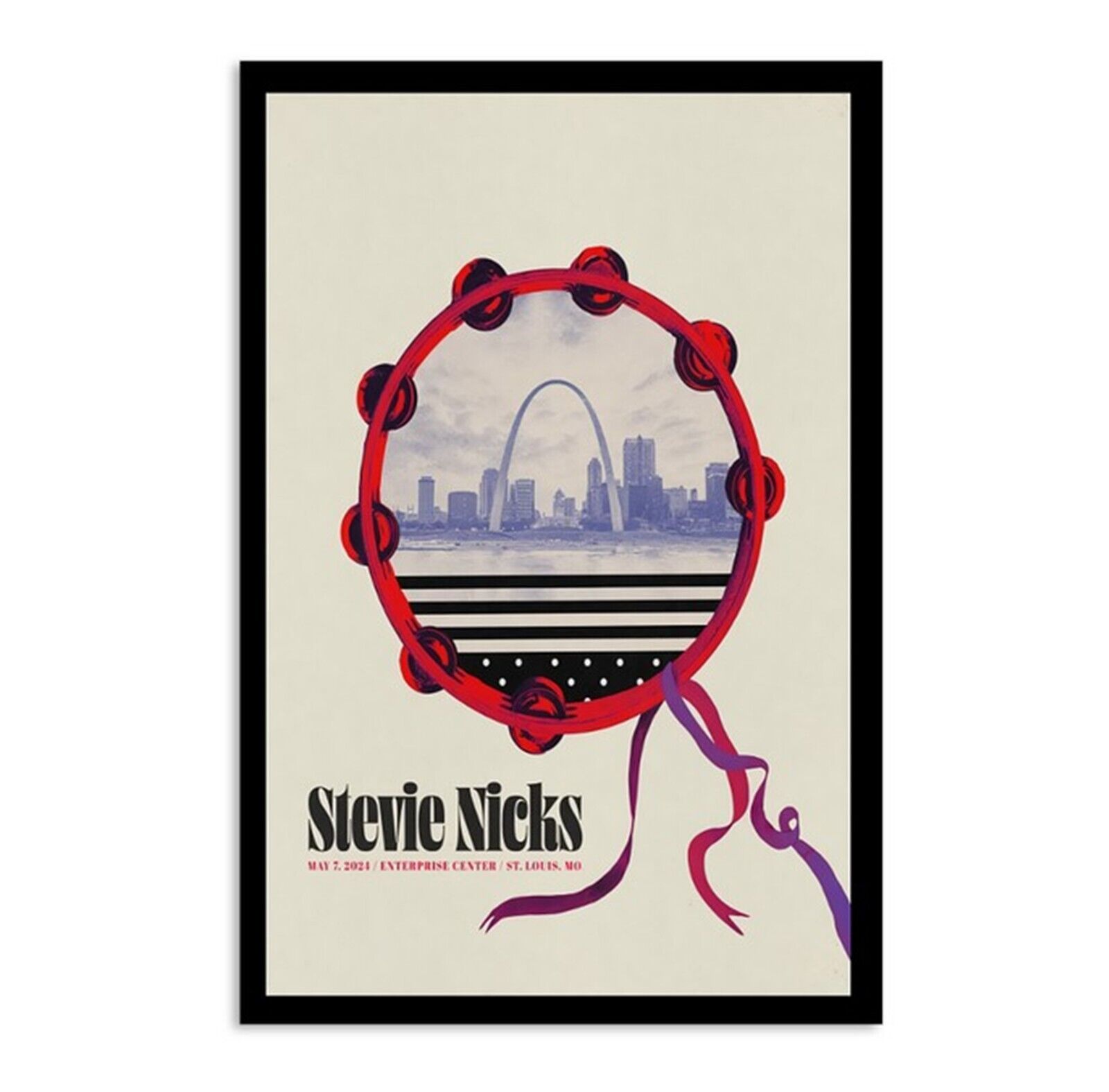 Stevie Nicks May 7, 2024 Enterprise Center St. Louis, MO Poster