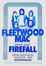 FLEETWOOD MAC / FIREFALL 1976 SWING AUDITORIUM 2nd PRINTING POSTER / NMT picture