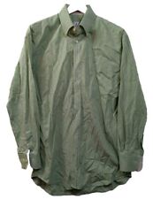 Peter Millar Button Down Shirt Men's L Green Check Long Sleeve 100% Cotton picture