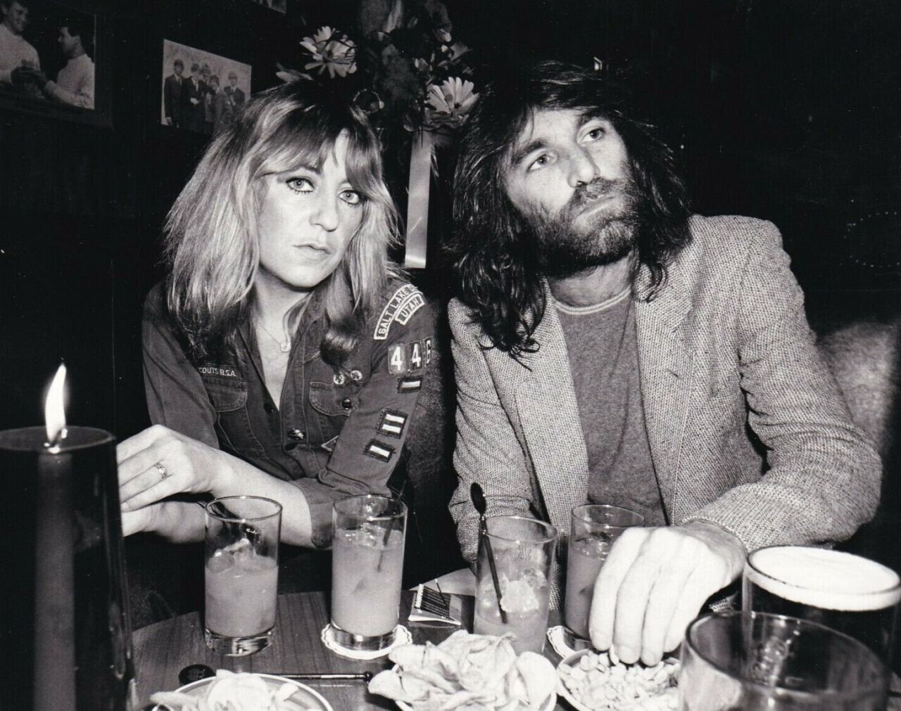 Fleetwood Mac Christine McVie and Beach Boys Dennis Wilson  8x10 Glossy Photo
