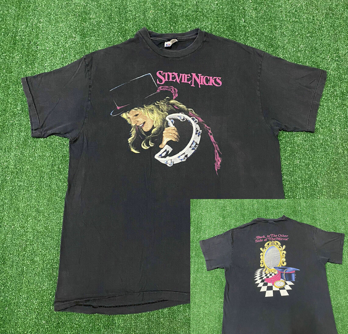 VINTAGE 1989 STEVIE NICKS OTHER SIDE OF THE MIRROR TOUR BAND T-SHIRT REPRINT 1