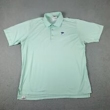 Peter Millar Polo Shirt Mens XL Green Golf Casual Short Sleeve * picture