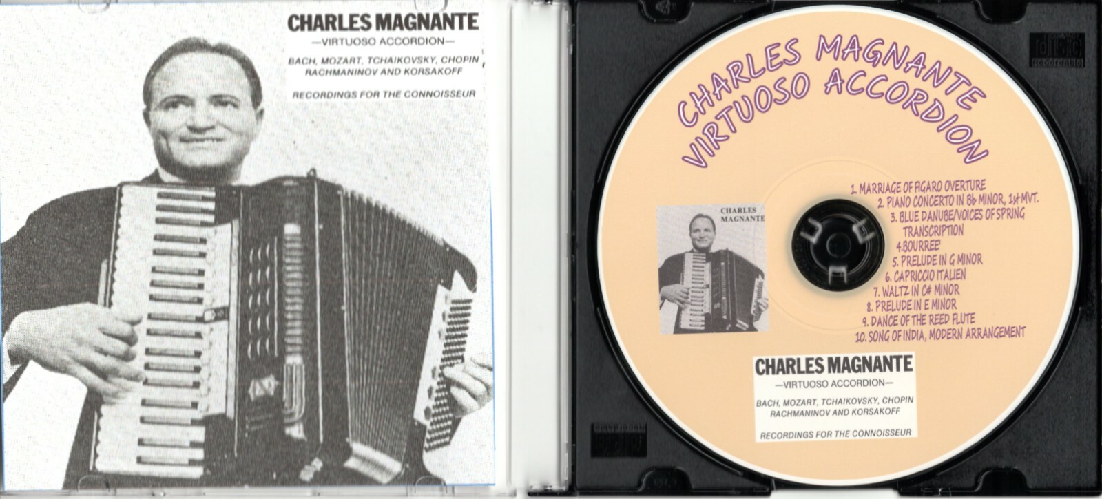 \"Virtuoso Accordion\" by Charles Magnante SOLO on CD \"For The