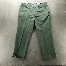 Peter Millar Golf Pants Mens 38x29 Green Chinos Linen Straight Preppy Twill picture