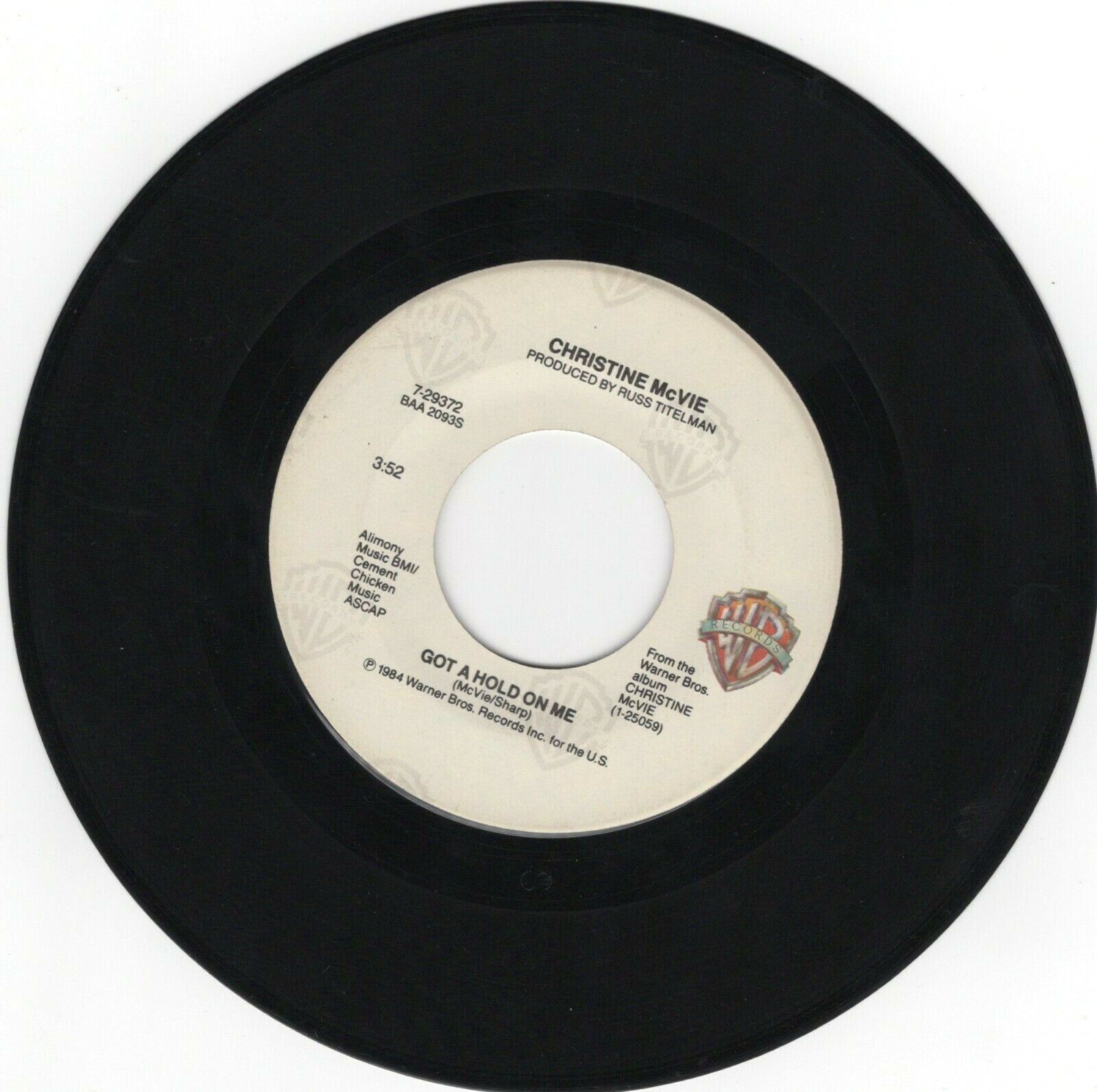 Christine McVie (Fleetwood Mac) – Got A Hold On Me 1984 Warner Bros Pop Rock 45 Christine McVie (Fleetwood Mac) – Got A Hold On Me 1984 Warner Bros Pop Rock 45