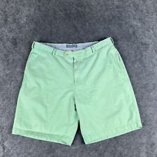 Peter Millar Shorts Mens 38 Green Light Golf Cotton Flat Front Colorful picture