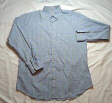 Peter Millar Shirt Mens Large Blue Green Long Sleeve Button Check Cotton  picture