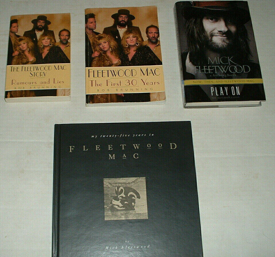 FLEETWOOD MAC 4 BOOK LOT STORY FIRST 30 YEARS MICK PLAY ON & TWENTY - FIVE YEARS FLEETWOOD MAC 4 BOOK LOT STORY FIRST 30 YEARS MICK PLAY ON & TWENTY - FIVE YEARS