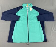 Peter Millar Golf Jacket Crown Sport Merge Elite XL Green Navy NWT MSRP $230 picture