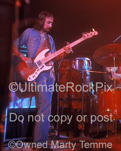 JOHN MCVIE PHOTO FLEETWOOD MAC 1973 8x10 Concert Photo by Marty Temme BASS