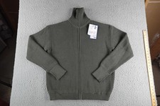 Peter Blauer Troyer Sweater Jacket Men 62 3XL Green Merino Wool Full Zip Sailor picture