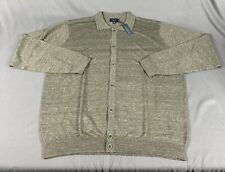 Peter Millar Collection Cardigan Sweater Linen Merino Wool XXL Green MSRP $348 picture