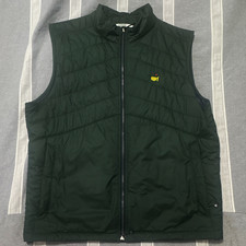 Peter Millar - The Masters Tournament Men's Green Full Zip Golf Vest size Large picture