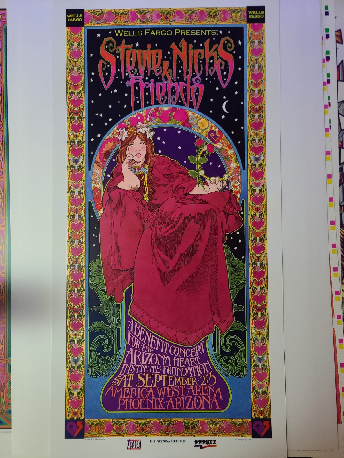 Stevie Nicks and Friends Concert Poster Phoenix AZ 2001 Don Henley Sheryl Crow Stevie Nicks and Friends Concert Poster Phoenix AZ 2001 Don Henley Sheryl Crow