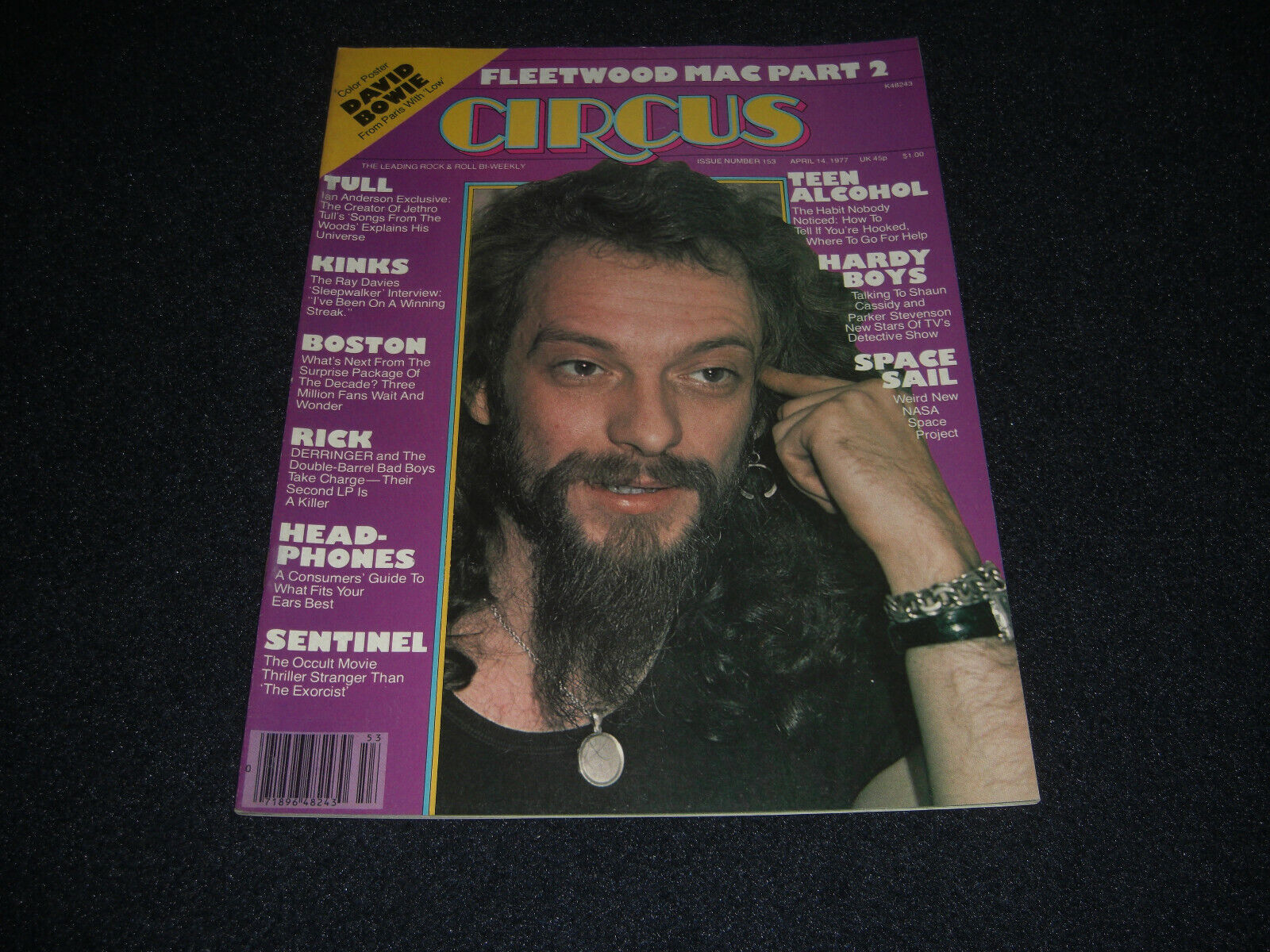 Fleetwood Mac Part 2, Christine McVie, Tull, David Bowie Poster 1977 Circus