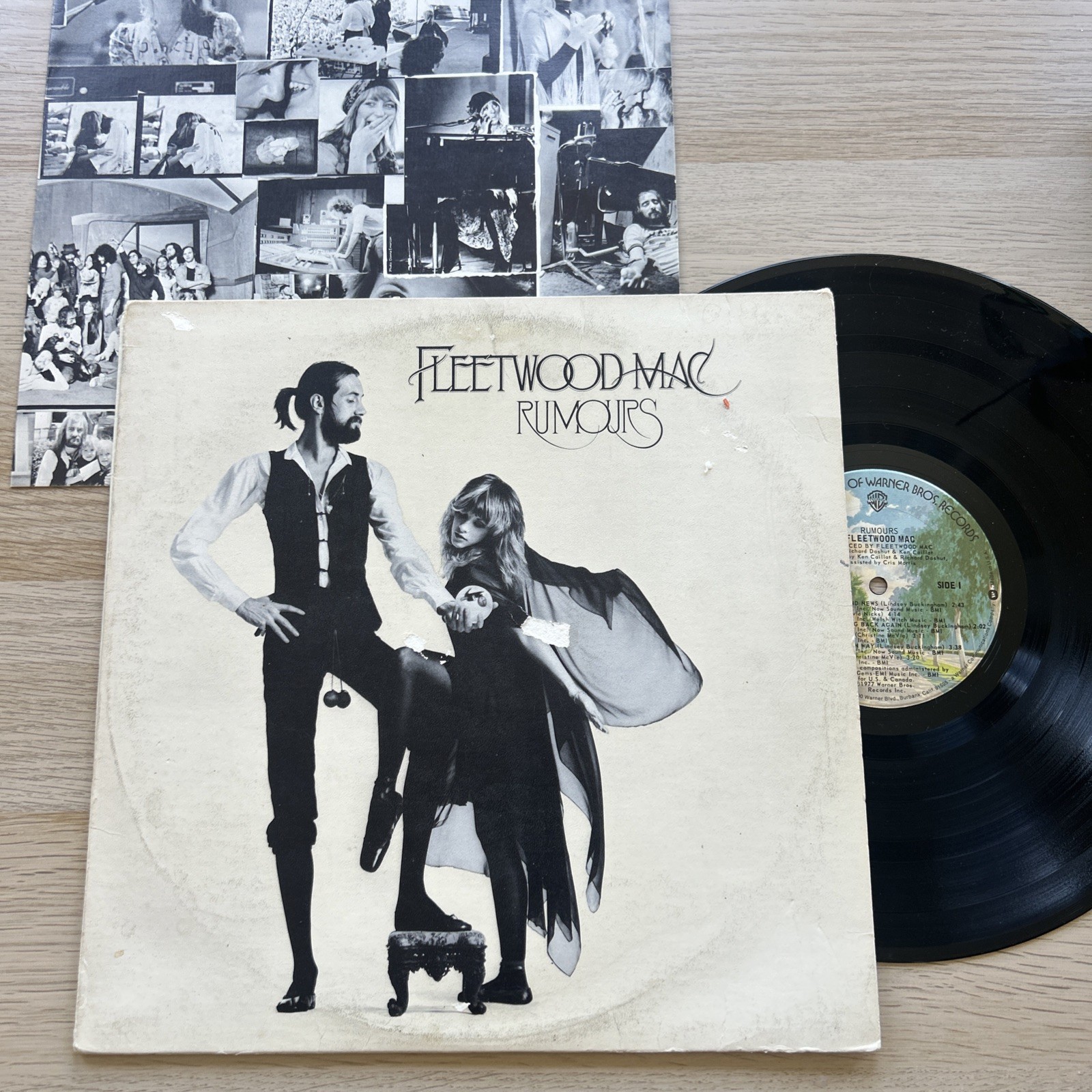 Fleetwood Mac Rumours Original 1977 US Press LP Complete W/Lyric Poster