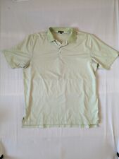 Peter Millar Sumer Comfort Shirt Mens 2XL Polo Striped Short Sleeve Golf Green picture
