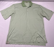 Peter Millar x Ashland University Polo Men's Large Green White 100% Cotton Logo picture
