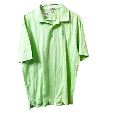 Peter Millar Mens Green Polo Shirt XL Golf Embroidered Button Short Sleeve Top picture