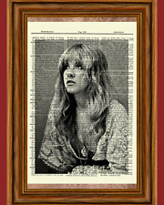 Stevie Nicks Vintage Dictionary Art Print Poster Picture Fleetwood Mac Singer picture