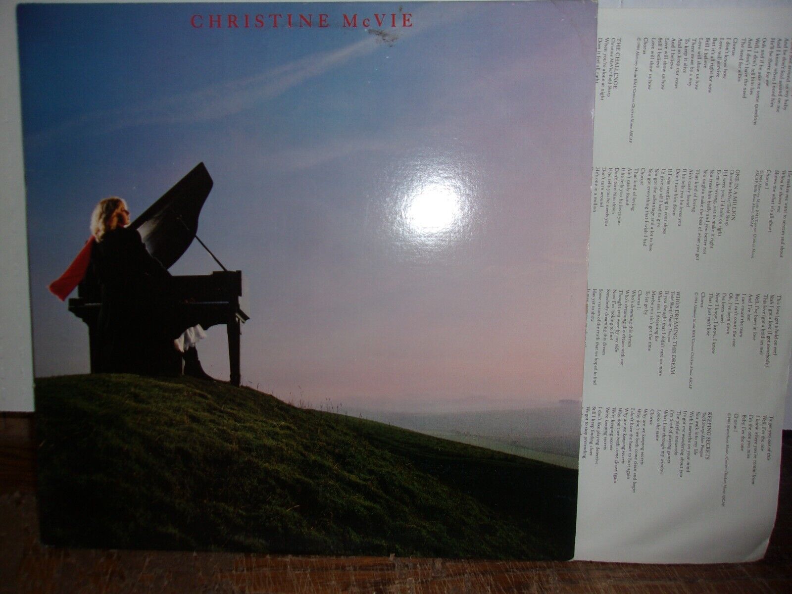 CHRISTINE McVIE SELF TITLED 1984 WARNER BROTHERS RECORDS LOVE WILL SHOW US HOW 