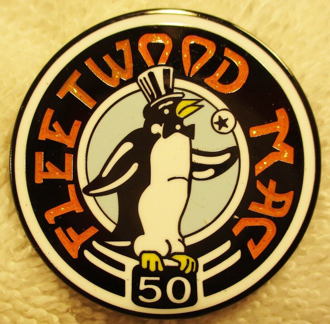 Fleetwood Mac METAL PIN 50th Anniversary Rare Penguin Stevie Nicks Mick