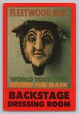 Fleetwood Mac Behind The Mask World Tour. Red Cloth Dressing Room Backstage Pass picture