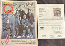 Fleetwood Mac FULLY SIGNED On Q Newspaper JSA LOA McVie Mick Fleetwood Autograph picture