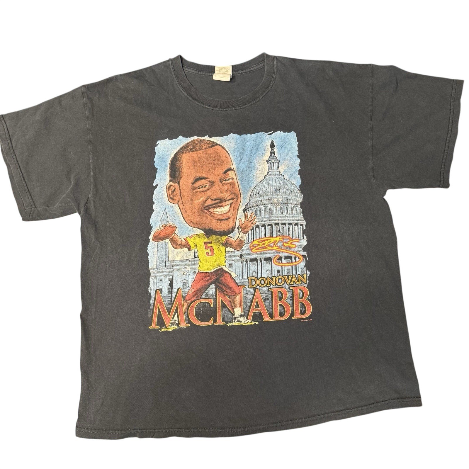 Vintage Donovan McNabb Washington Redskins Peter Green NFL Tee XL 2010
