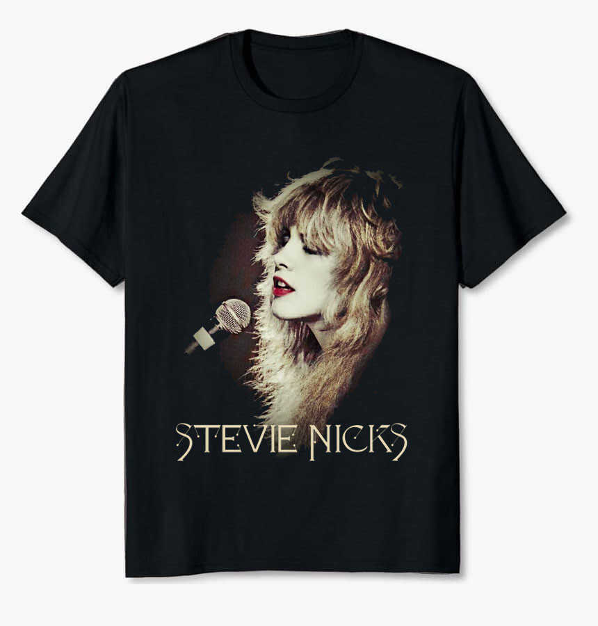 Stevie Nicks Singer Unisex Black T Shirt Music Tee Size S-5XL Gift Cotton Stevie Nicks Singer Unisex Black T Shirt Music Tee Size S-5XL Gift Cotton