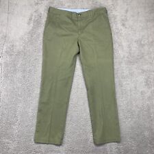 Peter Manning Pants Mens 34x29 Green Chino Classic Fit picture