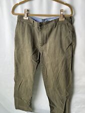 Peter Manning Green Chino Twill Pant Size 34x29 (Actual 34x28) Mens picture