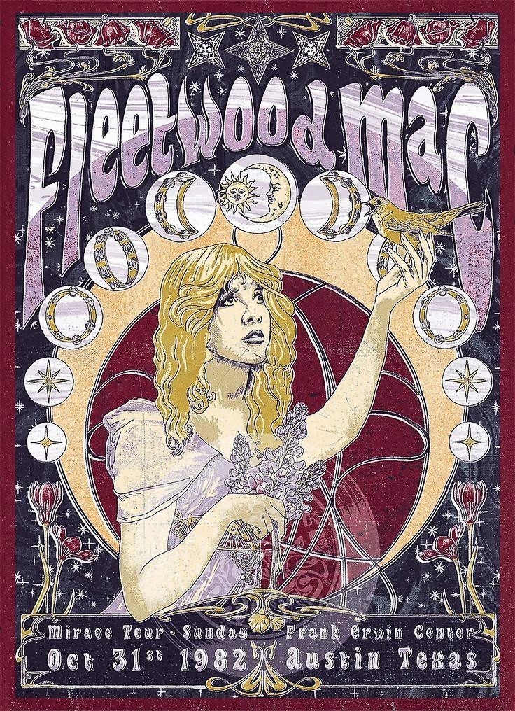 1982 FLEETWOOD MAC CONCERT POSTER WALL ART PRINT STEVIE NICKS SIZE 11X17 INCH