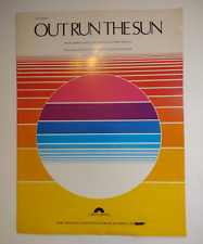 Out Run The Sun Billy Burnette Larry Henley Sheet Music 1980 Vintage Baby Chick picture