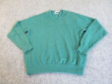 Peter Millar Sweater Men's Medium Green Cashmere V-Neck Long Sleeve 4-Ply* picture