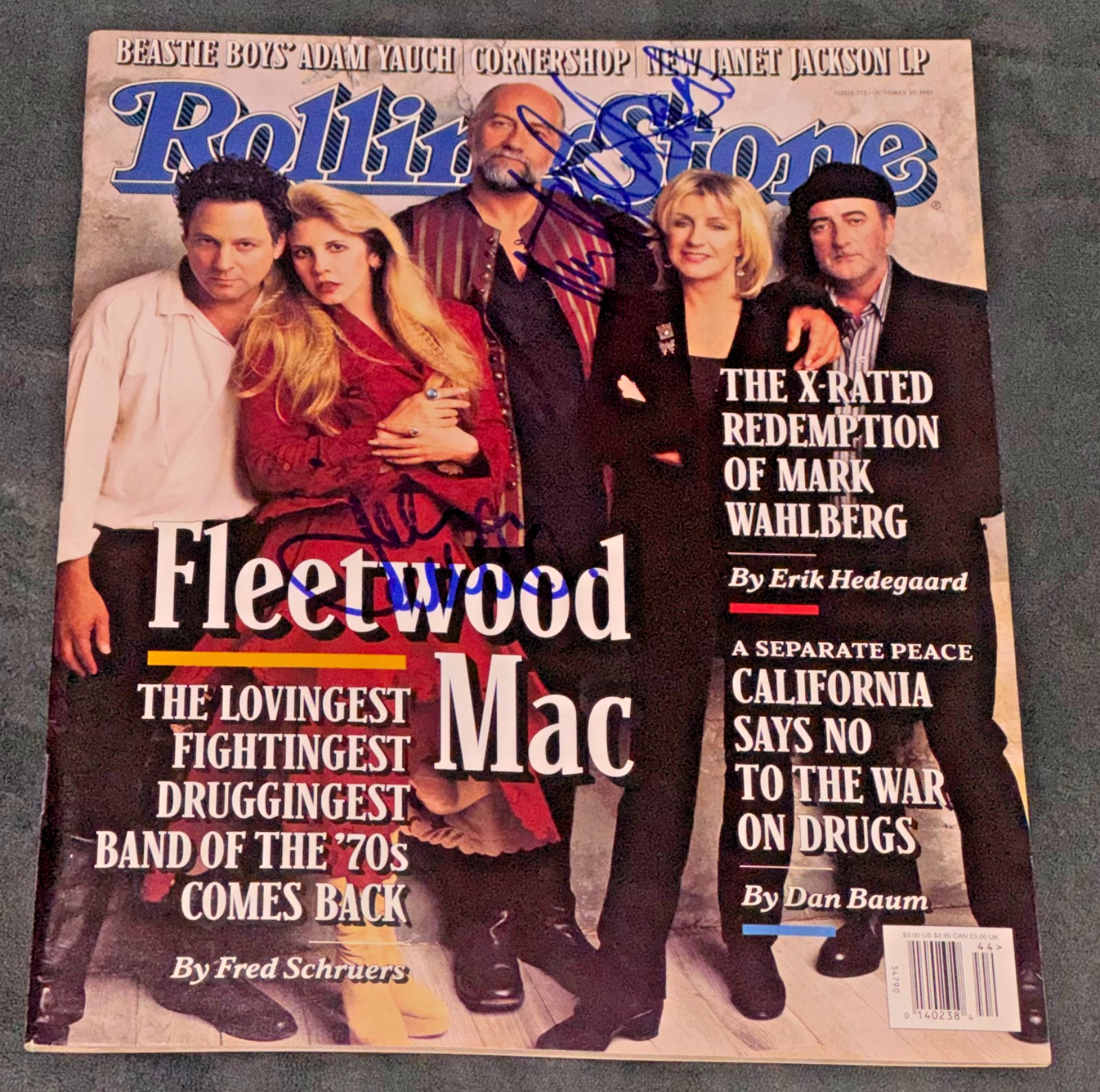 Signed John McVie Mick Fleetwood Mac Autographed Rolling Stone Magazine Auto PSA Signed John McVie Mick Fleetwood Mac Autographed Rolling Stone Magazine Auto PSA