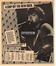 1980 BILLY BURNETTE Self-Titled Vintage Album Promo Print Ad concert tour dates picture