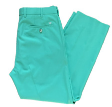 Peter Millar Mens Pants Wicking Crown Performance Green Golf  Stretch 34 X 30 picture