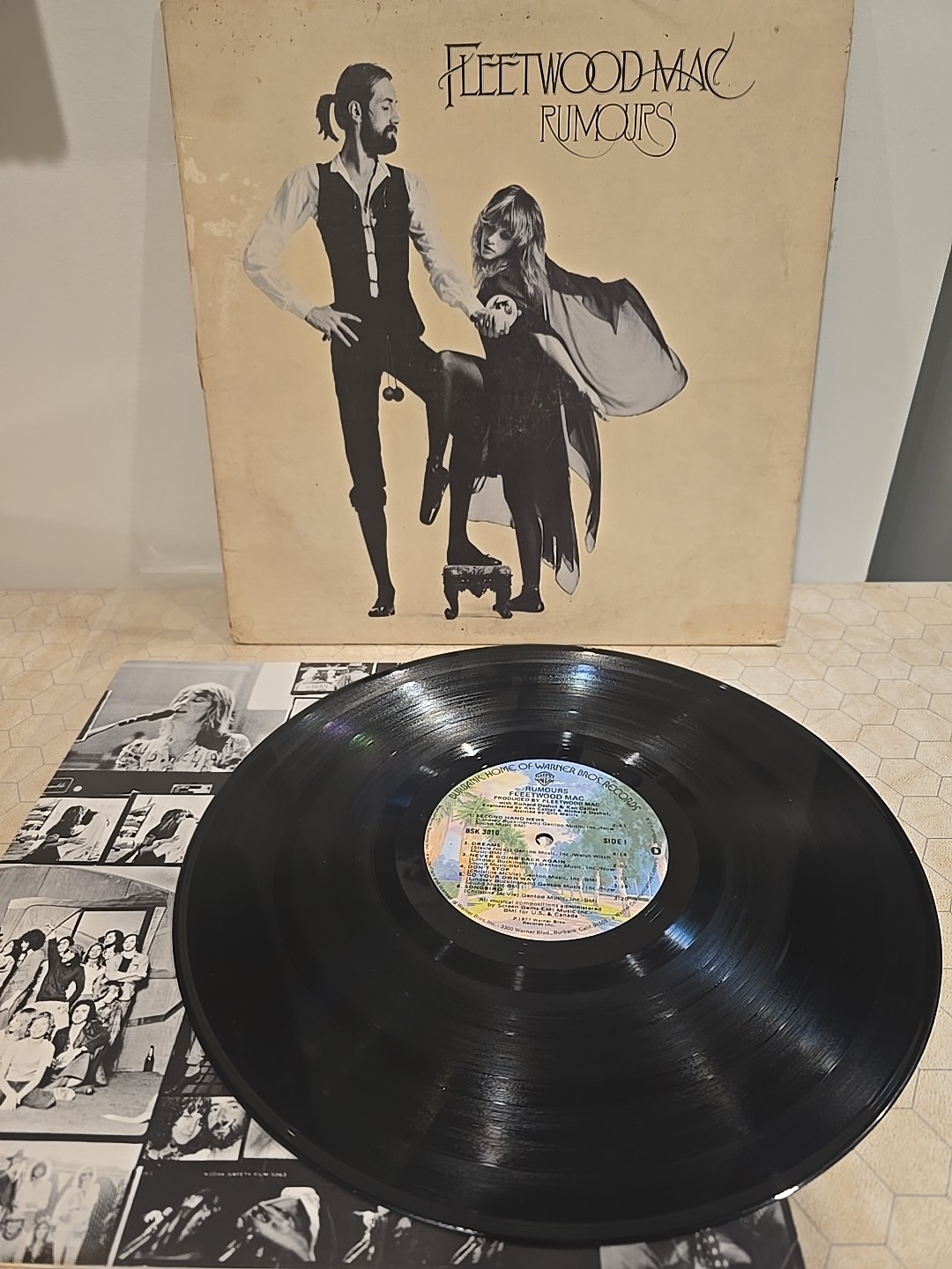 Fleetwood Mac Rumours 1977 Vinyl Album Textured Sleeve Goldisc BSK 3010