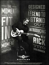 Fleetwood Mac Rick Vito Soulshaker Signature Reverend guitar advertisement print picture